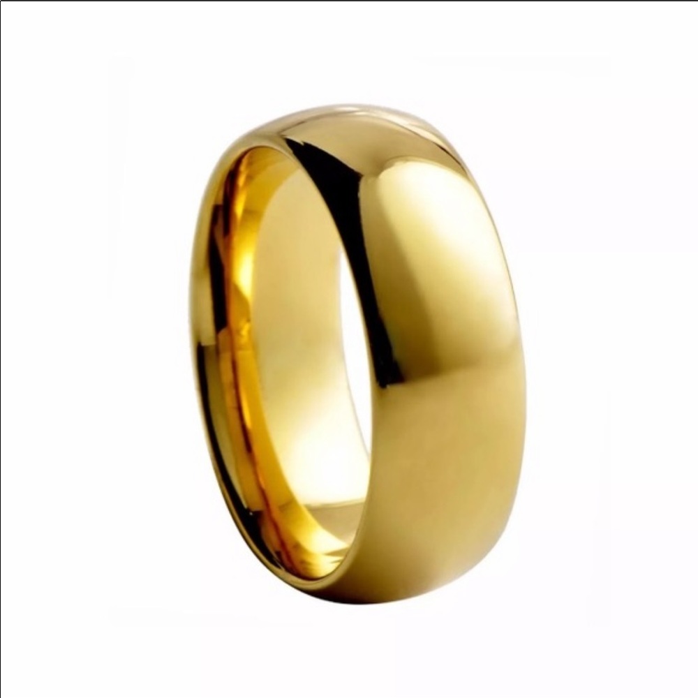 Tungsten gold band